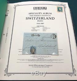 SWITZERLAND Great Collection In Scott Specialty Album $14,695 Cat. OD c3