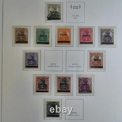 Saar Stamp Collection 1920-1959 on Album Sheets