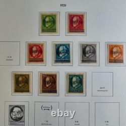 Saar Stamp Collection 1920-1959 on Album Sheets