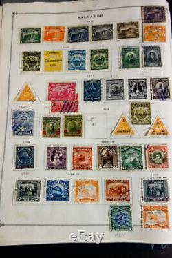 Salvador Early Mint Used Stamp Collection in Scott Album Nice
