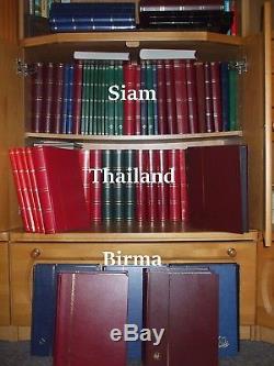 Sammlung Siam Thailand, Birma British Colonies Album Collection