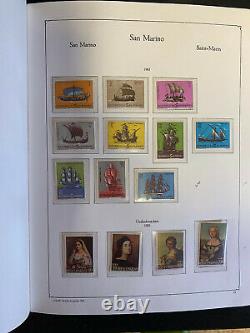 San Marino Stamp Collection in Kabe Hingless Album, 1960-1989, 80 Pg, JFZ