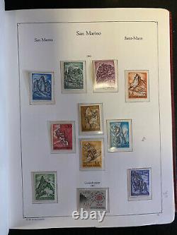 San Marino Stamp Collection in Kabe Hingless Album, 1960-1989, 80 Pg, JFZ