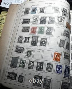 Schwanenberger Stamp Album Used Worldwide Stamps 208 stamps 1872-1937 MH