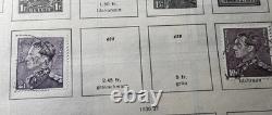 Schwanenberger Stamp Album Used Worldwide Stamps 208 stamps 1872-1937 MH