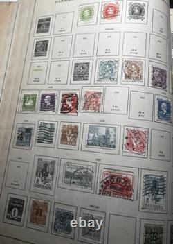 Schwanenberger Stamp Album Used Worldwide Stamps 208 stamps 1872-1937 MH