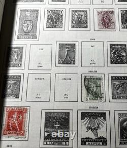 Schwanenberger Stamp Album Used Worldwide Stamps 208 stamps 1872-1937 MH