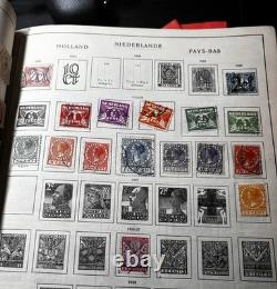 Schwanenberger Stamp Album Used Worldwide Stamps 208 stamps 1872-1937 MH