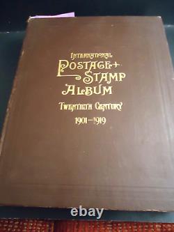 Scott Int. Postage Stamp Album 20th. Century 1901-1919 Over 2,100 Mint/Used