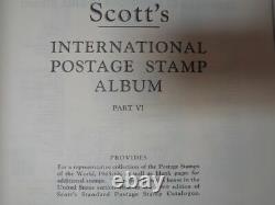 Scott International 6 Volume Album Collection w 7,000+ stamps Part 1-6 1840-1968