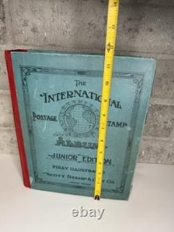 Scott International Junior Postage Stamp Album 1921 WithStamps Collection Vintage