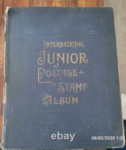 Scott Junior International Stamp Album 1924 Antique Stamps