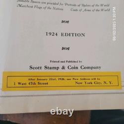 Scott Junior International Stamp Album 1924 Antique Stamps