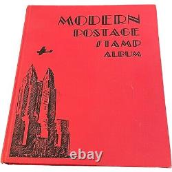 Scott Modern Postage Stamp Collection Hardcover Vintage 1946 Red Album #3