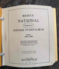 Scott National Hingeless Stamp Album with MNH Commemoratives from 1936-1975 Nice