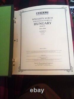 Scott Speciality Stamp Album for Hungary collection 1984-2006 -600 Plus stamps