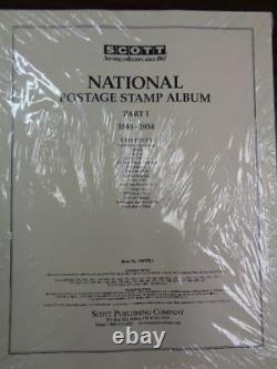 Scott US National Stamp album collection pages supplement 1845-1934 pt I 100NTL1