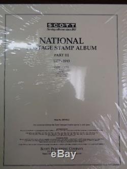 Scott US National Stamp album collection pages supplement 1977-1993 pt 3 100NTL3