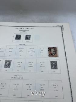 Scott's American Stamp Album 1847-1973 With Some Stamps Inside Various Assorted