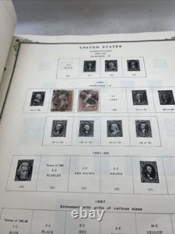 Scott's American Stamp Album 1847-1973 With Some Stamps Inside Various Assorted