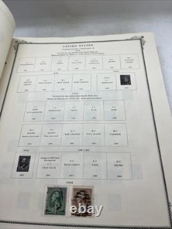 Scott's American Stamp Album 1847-1973 With Some Stamps Inside Various Assorted
