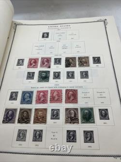 Scott's American Stamp Album 1847-1973 With Some Stamps Inside Various Assorted