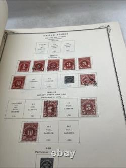 Scott's American Stamp Album 1847-1973 With Some Stamps Inside Various Assorted