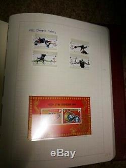 Singapore 1985-2000 almost complete mint collection stamps in Lecuchturm album
