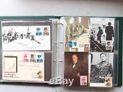 Sir Winston Churchill Cover Album approx 100 various covers 1965 to1998 SNo51782