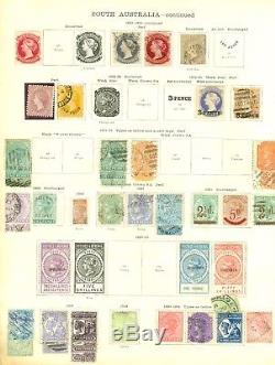 South Australia 1855-1906 collection on album pages. Mint & used values to