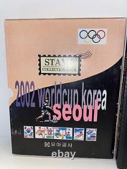 South Korean Stamp Collection Book 1982 1991, plus Seoul olympics stamps 1988