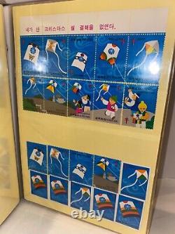 South Korean Stamp Collection Book 1982 1991, plus Seoul olympics stamps 1988