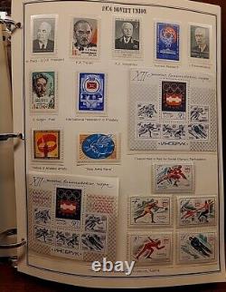 Soviet Union stamp lot collection in Album 1976-1991, 130 Pages