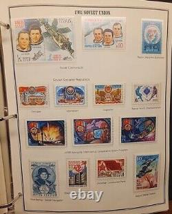 Soviet Union stamp lot collection in Album 1976-1991, 130 Pages