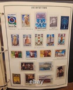 Soviet Union stamp lot collection in Album 1976-1991, 130 Pages