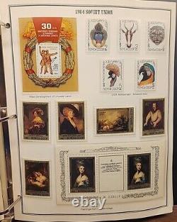 Soviet Union stamp lot collection in Album 1976-1991, 130 Pages