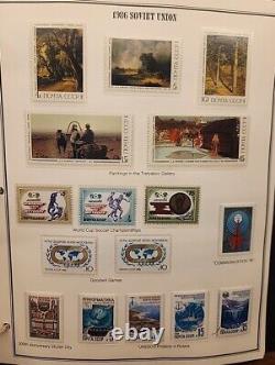 Soviet Union stamp lot collection in Album 1976-1991, 130 Pages