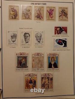 Soviet Union stamp lot collection in Album 1976-1991, 130 Pages