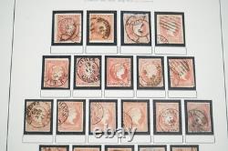 Spain 1855-1905 Stamp Collection Of 1300 + Postmarks On Album Pages