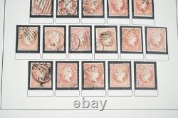 Spain 1855-1905 Stamp Collection Of 1300 + Postmarks On Album Pages