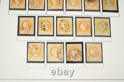 Spain 1855-1905 Stamp Collection Of 1300 + Postmarks On Album Pages