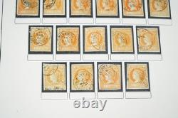 Spain 1855-1905 Stamp Collection Of 1300 + Postmarks On Album Pages