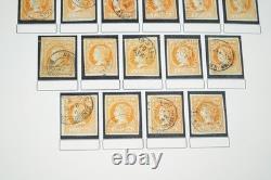 Spain 1855-1905 Stamp Collection Of 1300 + Postmarks On Album Pages
