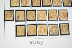 Spain 1855-1905 Stamp Collection Of 1300 + Postmarks On Album Pages