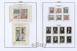 Spain 3 Binder Hingeless Album Complete Collection 1956-1999 MNH Luxe
