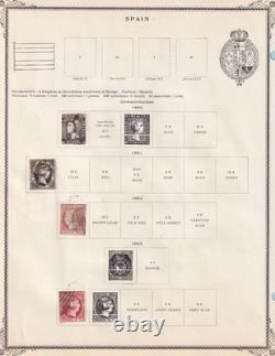 Spain Mint And Used Collection On Album Pages Dr. James Lowe Estate! Q245