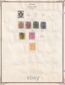 Spain Mint And Used Collection On Album Pages Dr. James Lowe Estate! Q245