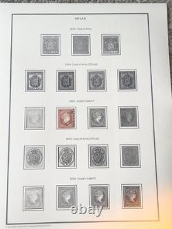 Spain Stamp Collection 1854-1973 1044 Stamps Classic Album Sahara Guinea Morocco