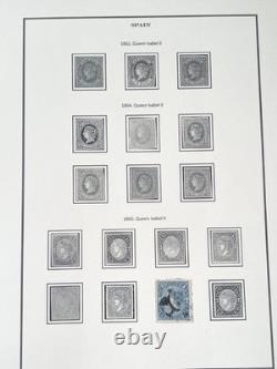 Spain Stamp Collection 1854-1973 1044 Stamps Classic Album Sahara Guinea Morocco