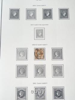 Spain Stamp Collection 1854-1973 1044 Stamps Classic Album Sahara Guinea Morocco